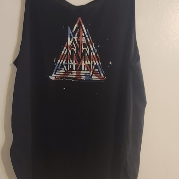Bella Canvas Womens Tank Top - Black with Red, White, and Blue Graphic - Picture 3 of 4